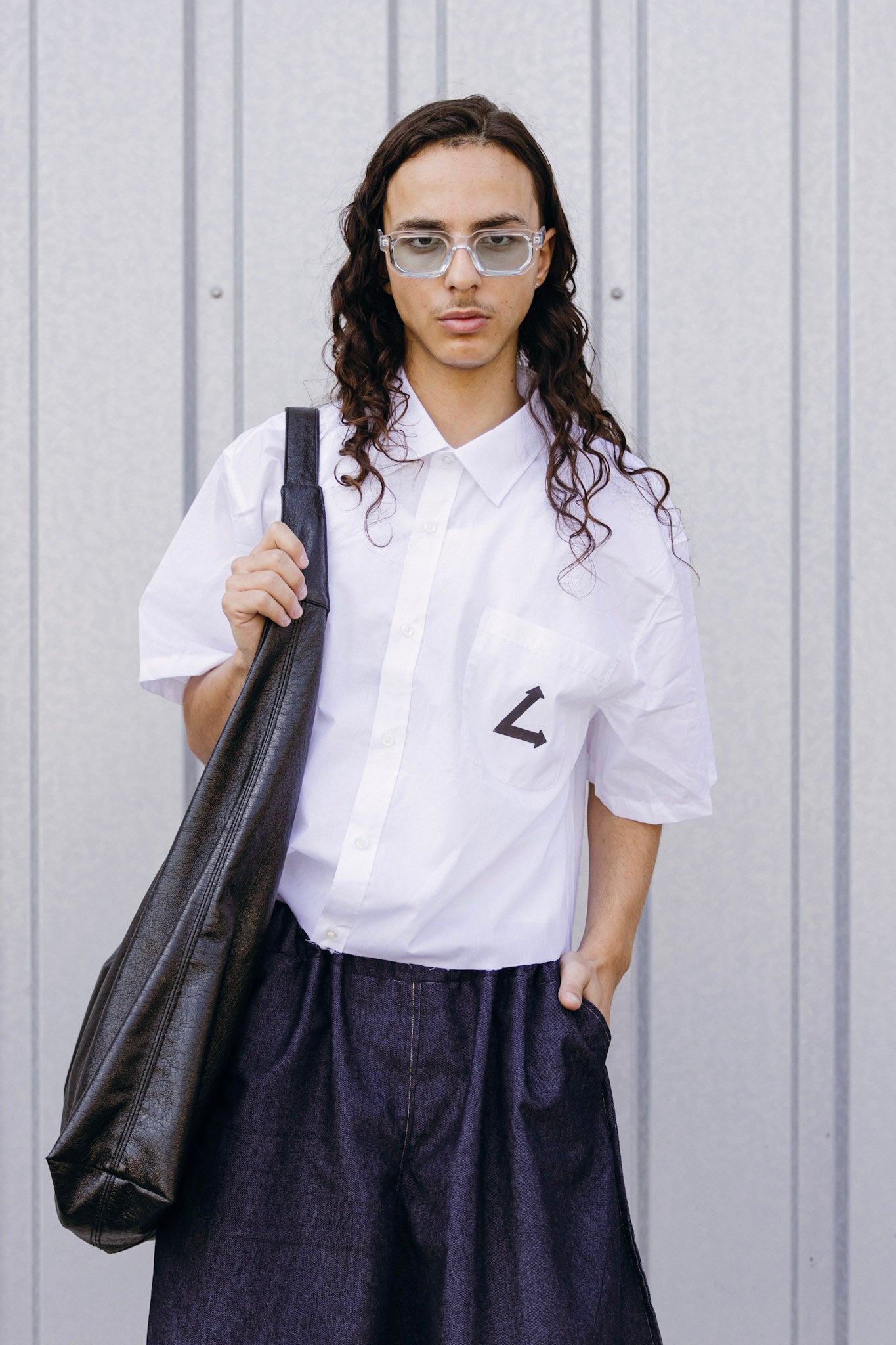 CHEMISE BOXY MANCHE COURTE